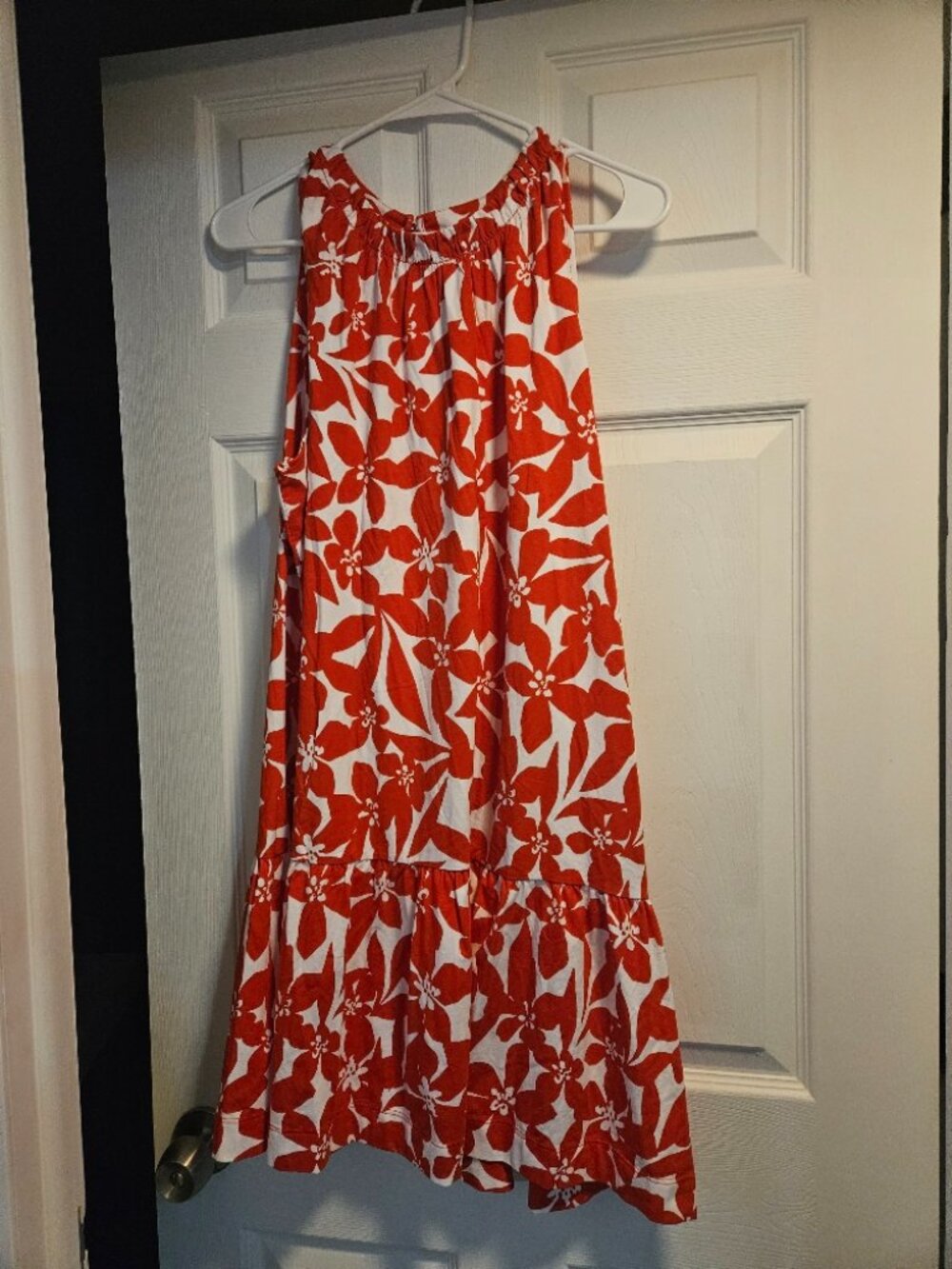 Loft White and Red Sundress NWT